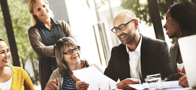 Therapist working with a young child. 