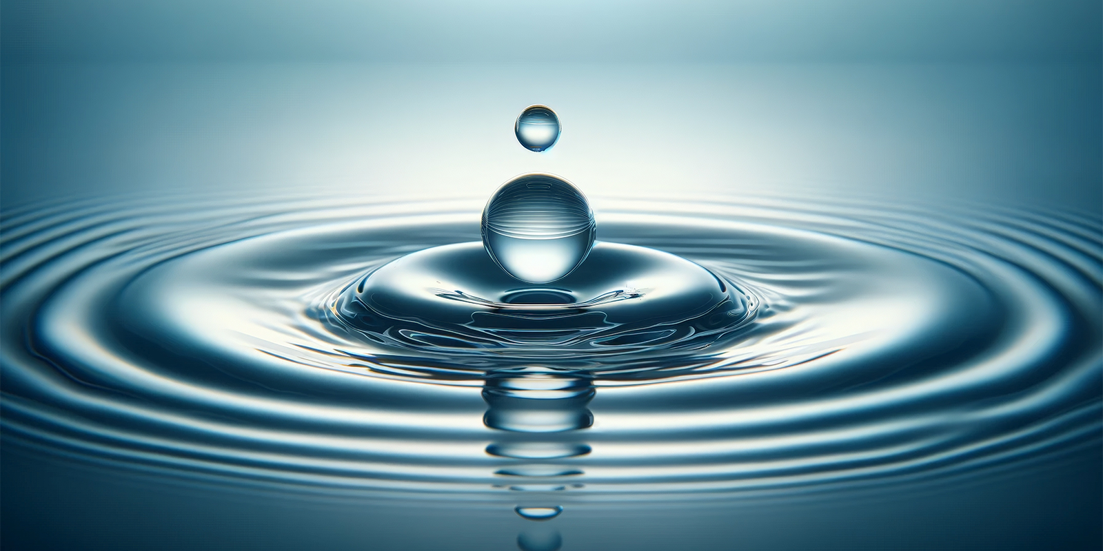Water drop and ripple