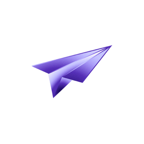 Illustration of a paper plane with passengers