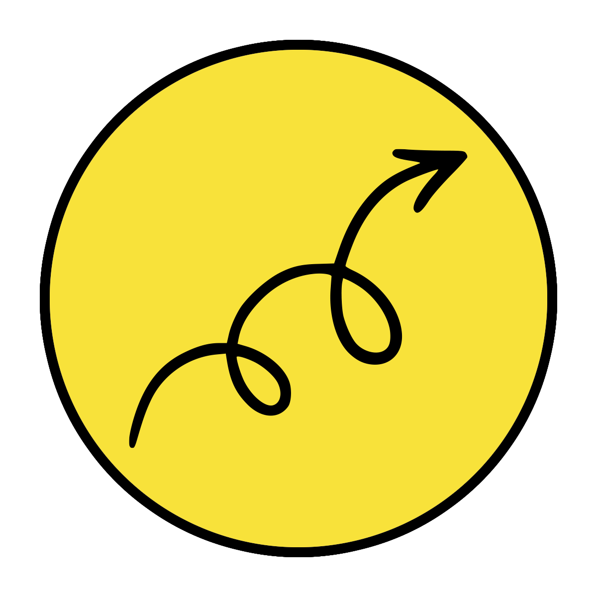Icon of a swirl arrow