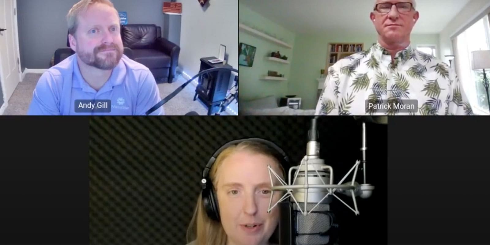 Webinar recording screen