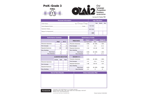 OLAI-2 Grade 3 Form A