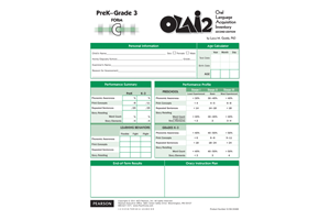 OLAI-2 PreK Grade 3 Form C