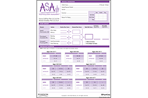 Asa Exam Path ASA - Auditory Skills Assessment | Pearson Assessments US